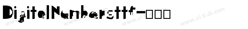 Digital Numbersttf字体转换